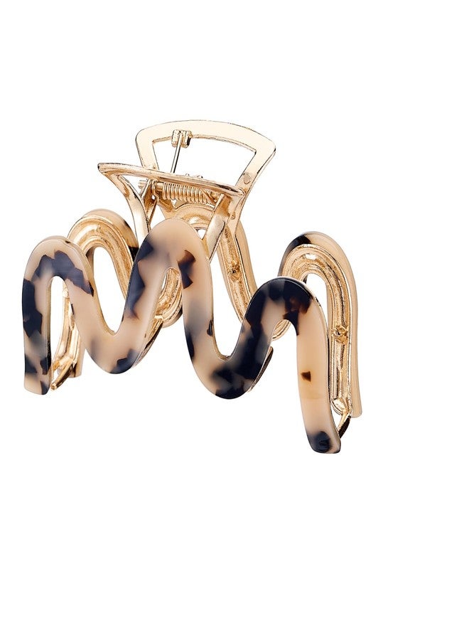 SINIDE Metal Hair Claw Clips, Large Cellulose Acetate Claw Clips Tortoise Shell Celluloid Banana Barrettes for Women Long Thick Thin Hair, Non-slip Jaw Clamps Fashion Accessories (3 Pack) - Image 2